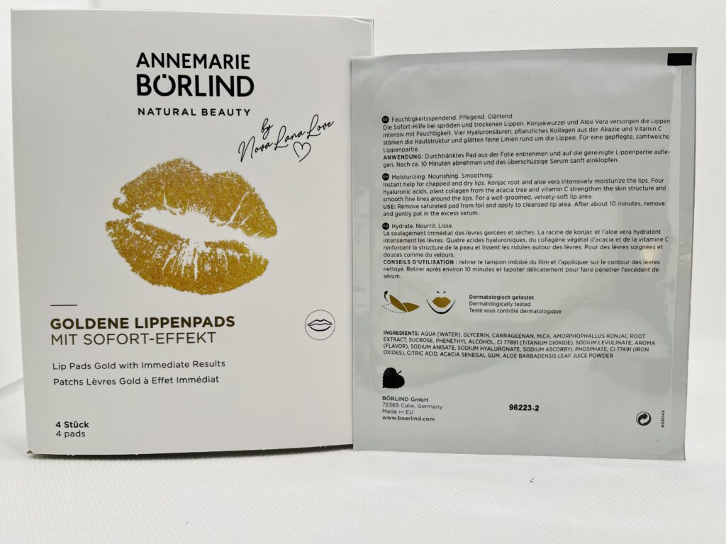 Goldene Lippenpads - Annemarie Börlind